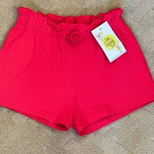 Boutique red shorts, size 8